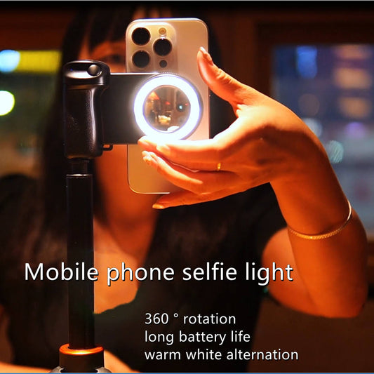 Magnetic Phone Grip with Fill Light - Camera Shutter Selfie Stabilizer