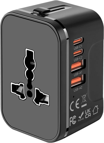 Universal Travel Adapter - Worldwide All-in-One Adaptor
