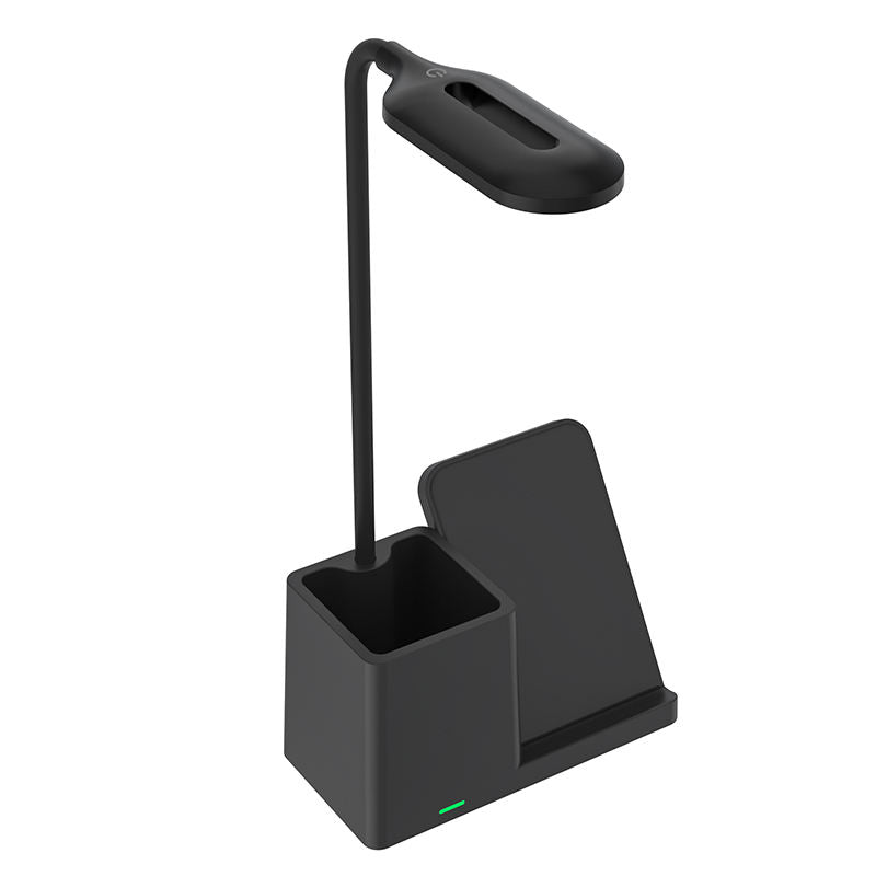15W Wireless Charger with Pen Holder & Desk Lamp for iPhone