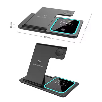 3-in-1 Wireless Charger - Multifunction Phone Charging Stand
