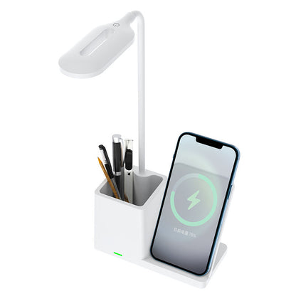 15W Wireless Charger with Pen Holder & Desk Lamp for iPhone