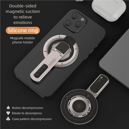 Magnetic Double Phone Holder – Universal Car & Desk Mount for All Smartphones