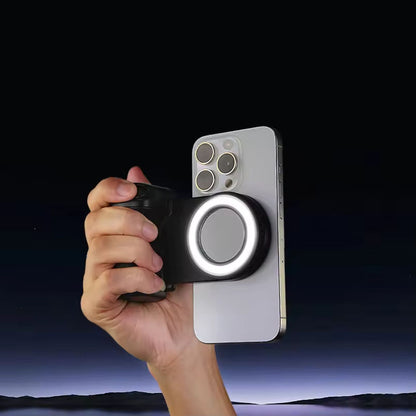 Magnetic Phone Grip with Fill Light - Camera Shutter Selfie Stabilizer