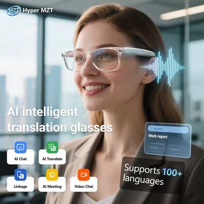F16 AI Smart Glasses - Bluetooth Audio Sunglasses with Translation