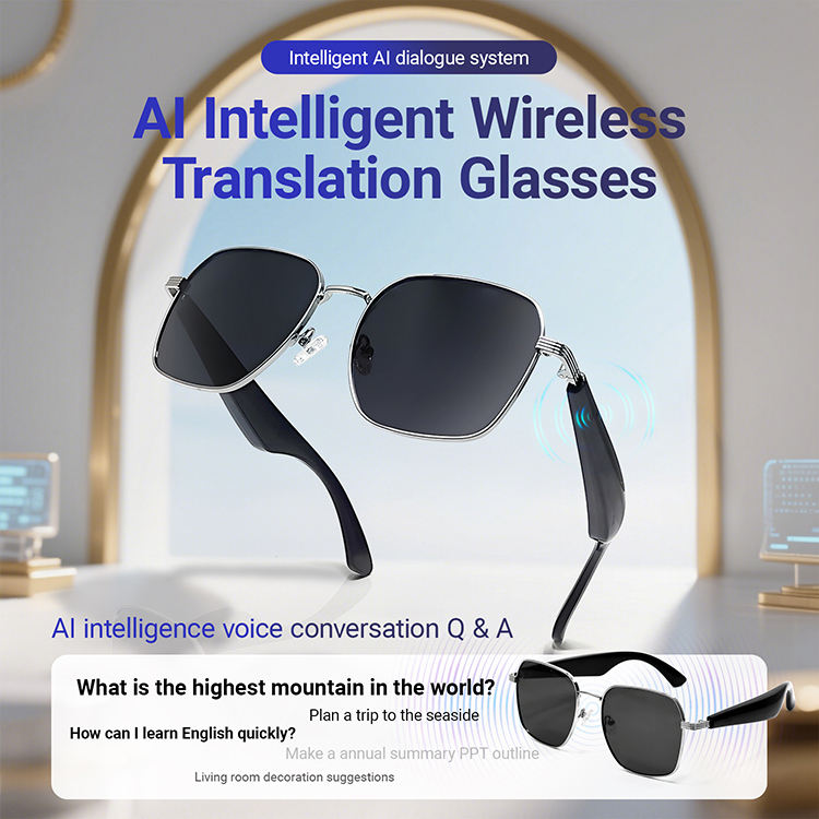 GY200 Smart AI Glasses - Bluetooth 5.4 Waterproof Sunglasses
