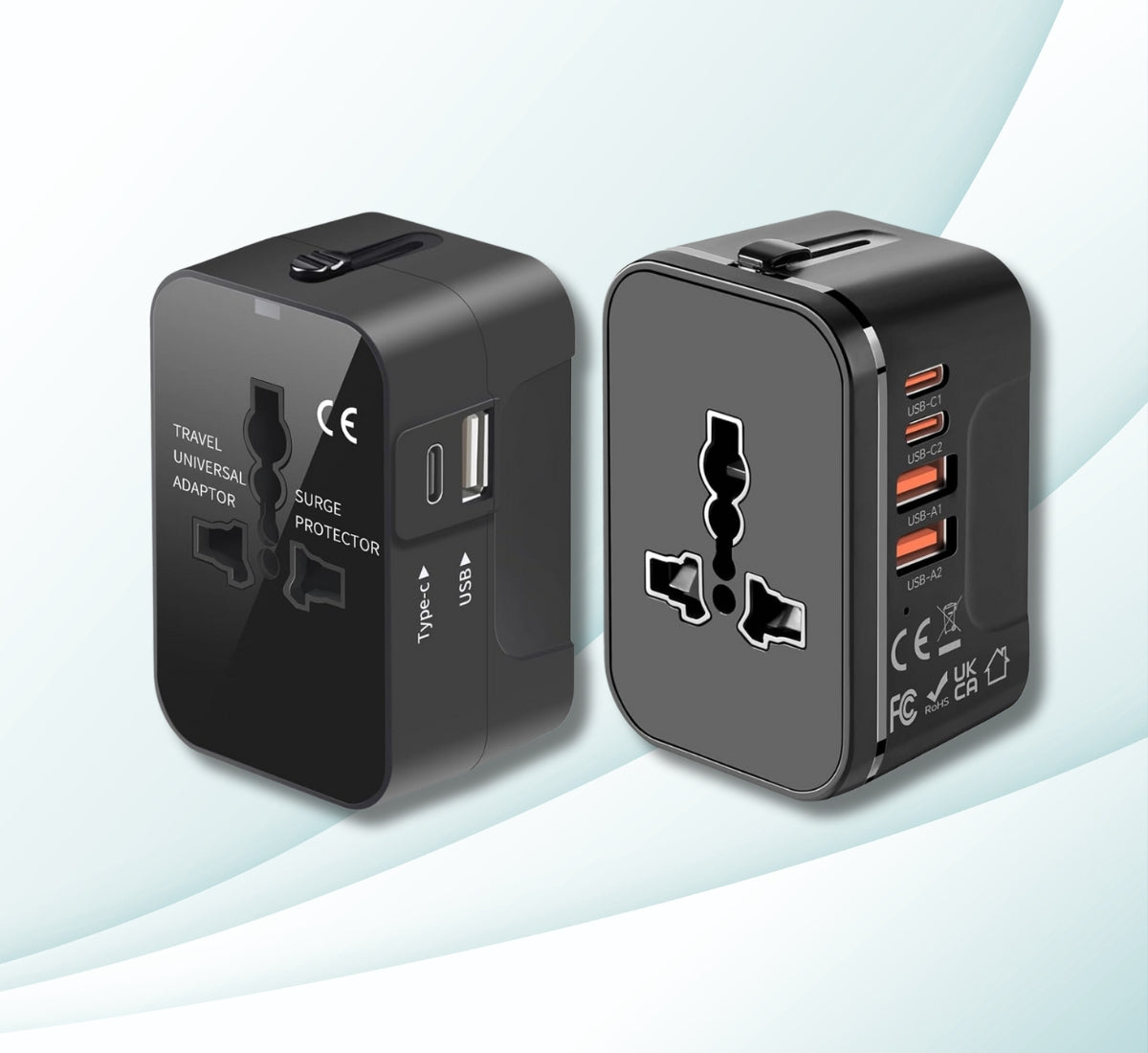 Universal Travel Adapter - Worldwide All-in-One Adaptor