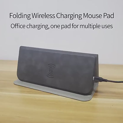 15W Wireless Charger Mouse Pad with Phone Stand