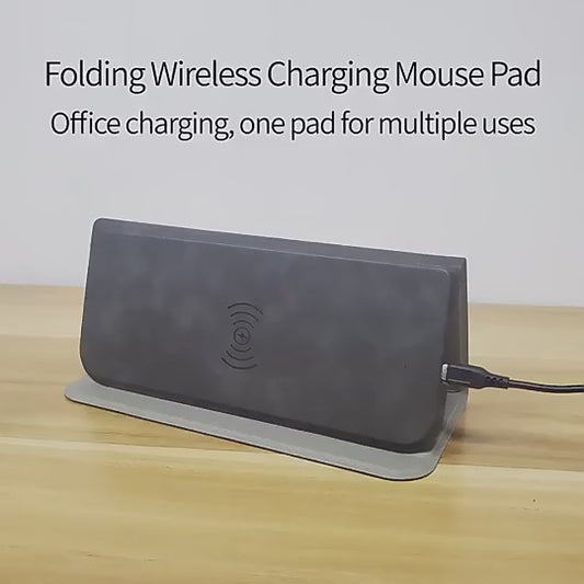 15W Wireless Charger Mouse Pad with Phone Stand